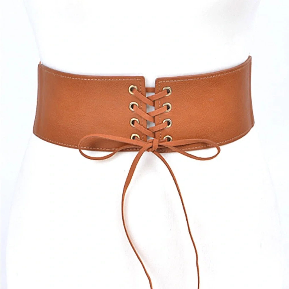 Vegan Leather Corset Statement Belt